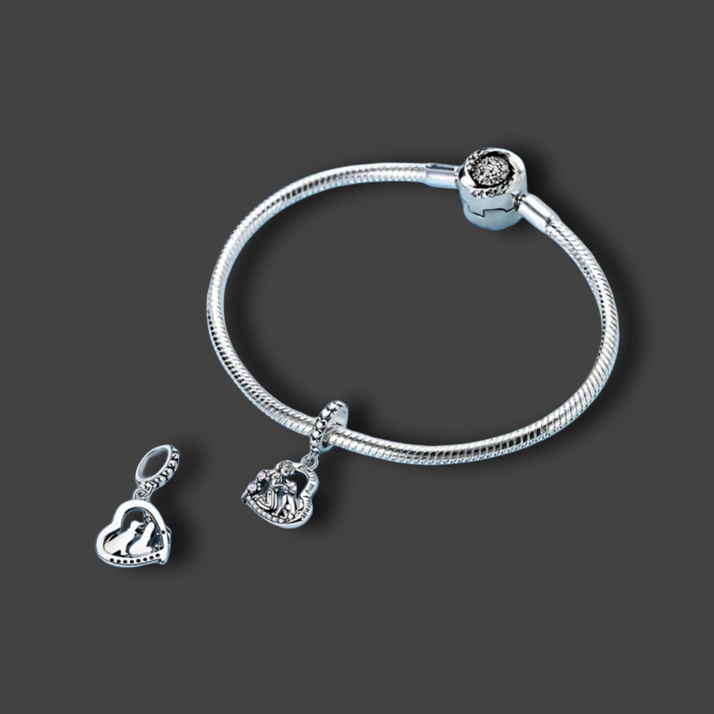 Anhänger Mensch und Hund „Für immer mein Freund“ - 925 Sterling Silber // C18