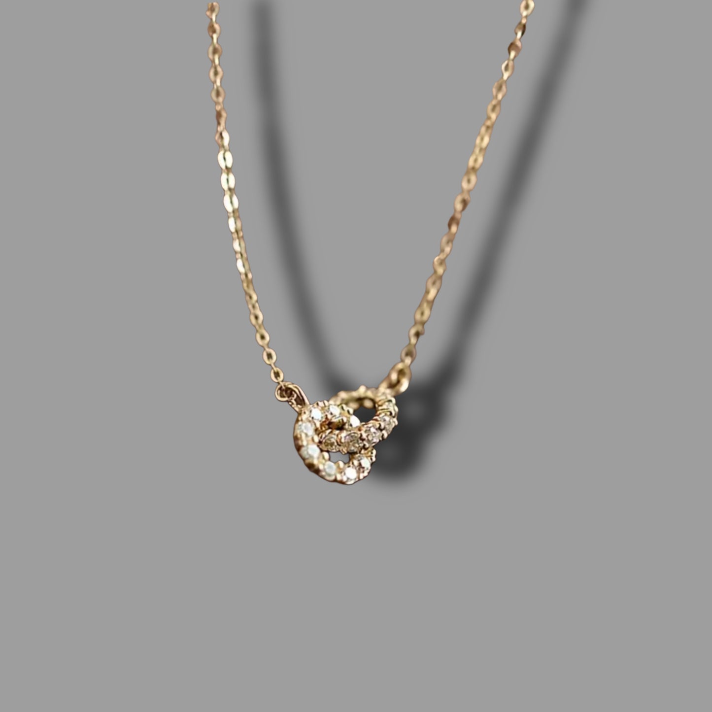 Kette „Sollenne“ - Kette mit Zirkoniasteinchen // H3