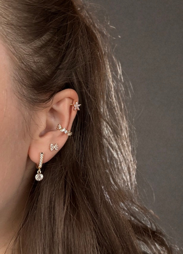 Ohrringe „Malina“ - Schmetterling / Schleife // O2