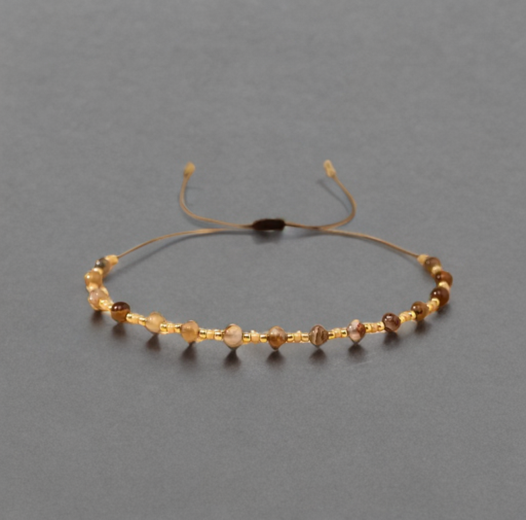 Armband „Ayah“ - braun mit verstellbarer Länge // A2