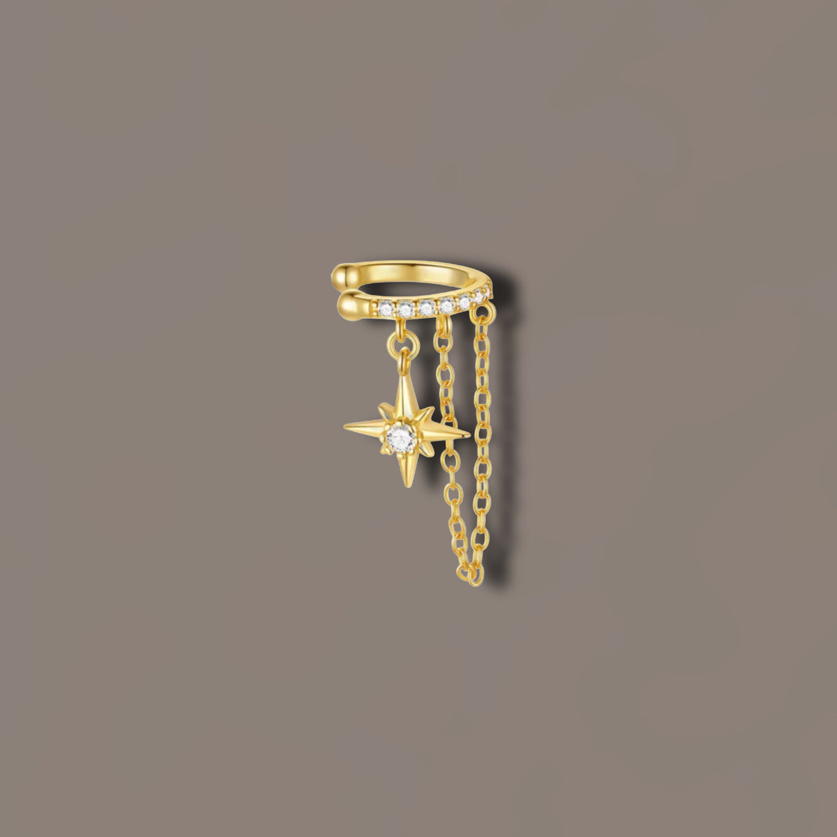 Ohrclip „Aurora 6“ -925 Sterling Silber - SILBER -