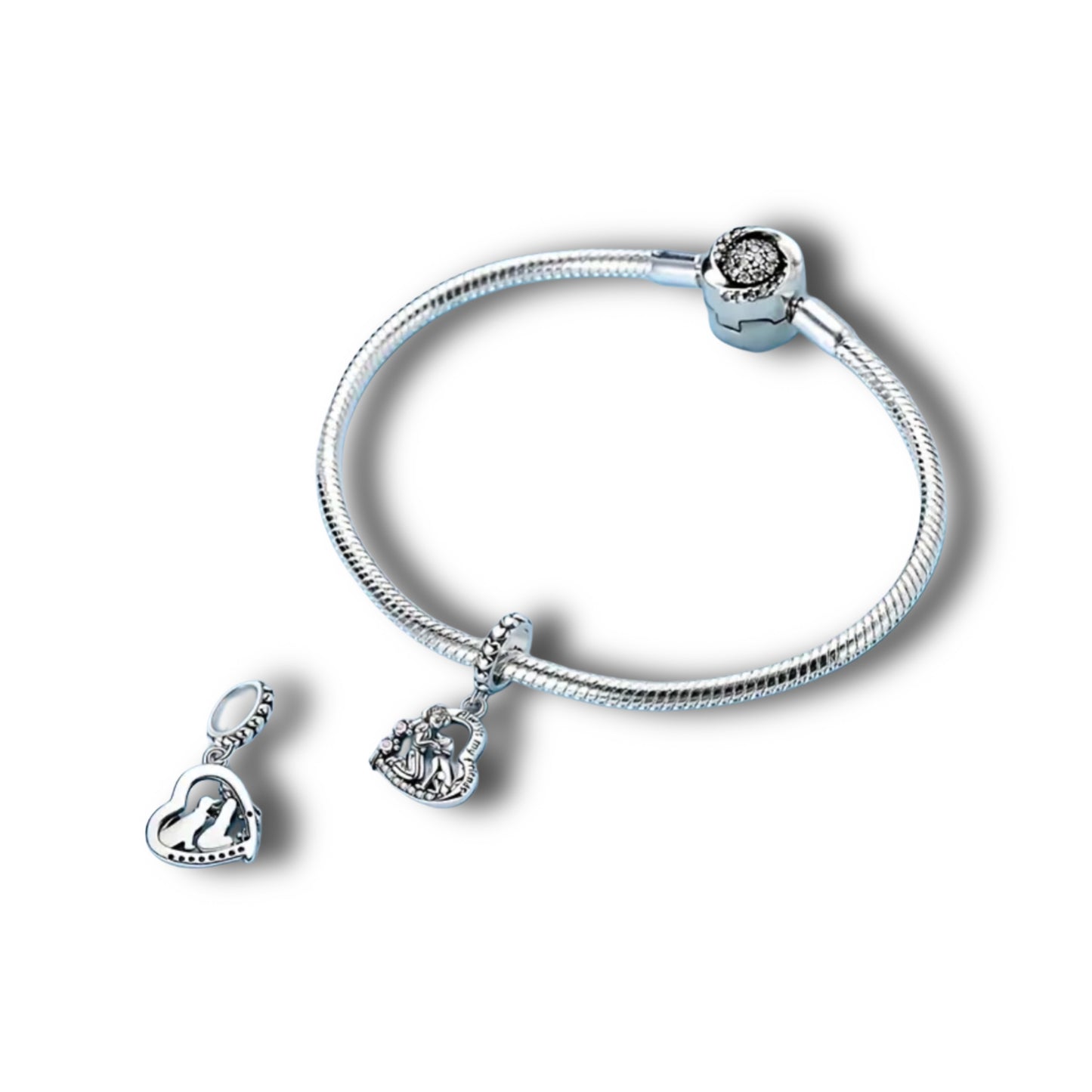 Anhänger Mensch und Hund „Für immer mein Freund“ - 925 Sterling Silber // C18