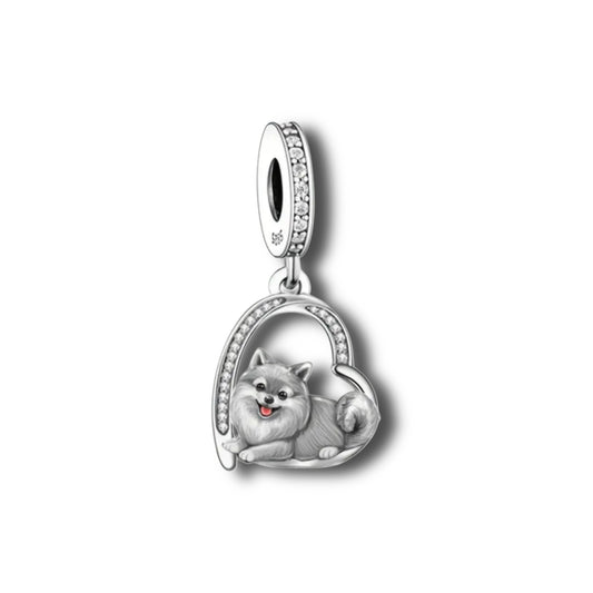 Charm Hund - 925 Silber Sterling // C17