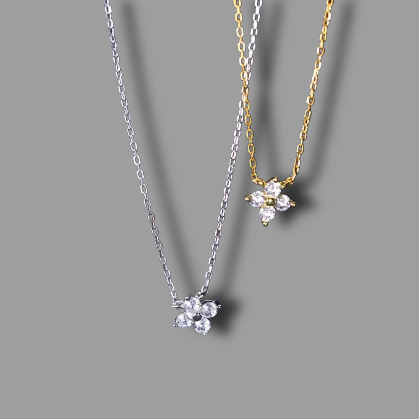 Kette „Zerah“ gold/silber - 925 Sterling Silber // H4