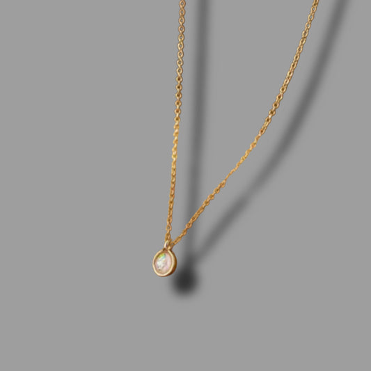 Kette „Ivy“ - goldene Kette mit steinchen // H5