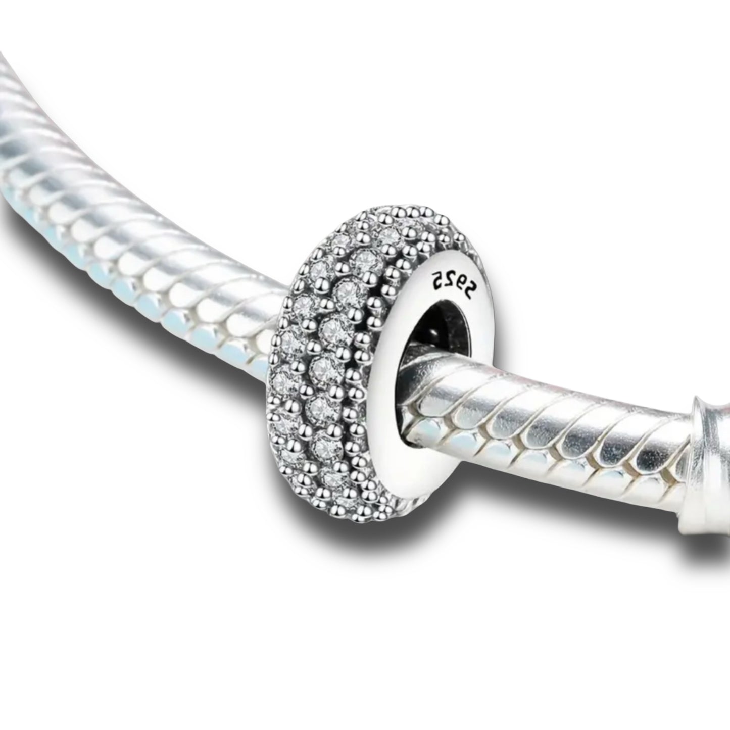 Charm „Novelle“ - 925 Sterling Silber Zwischenperle // C13