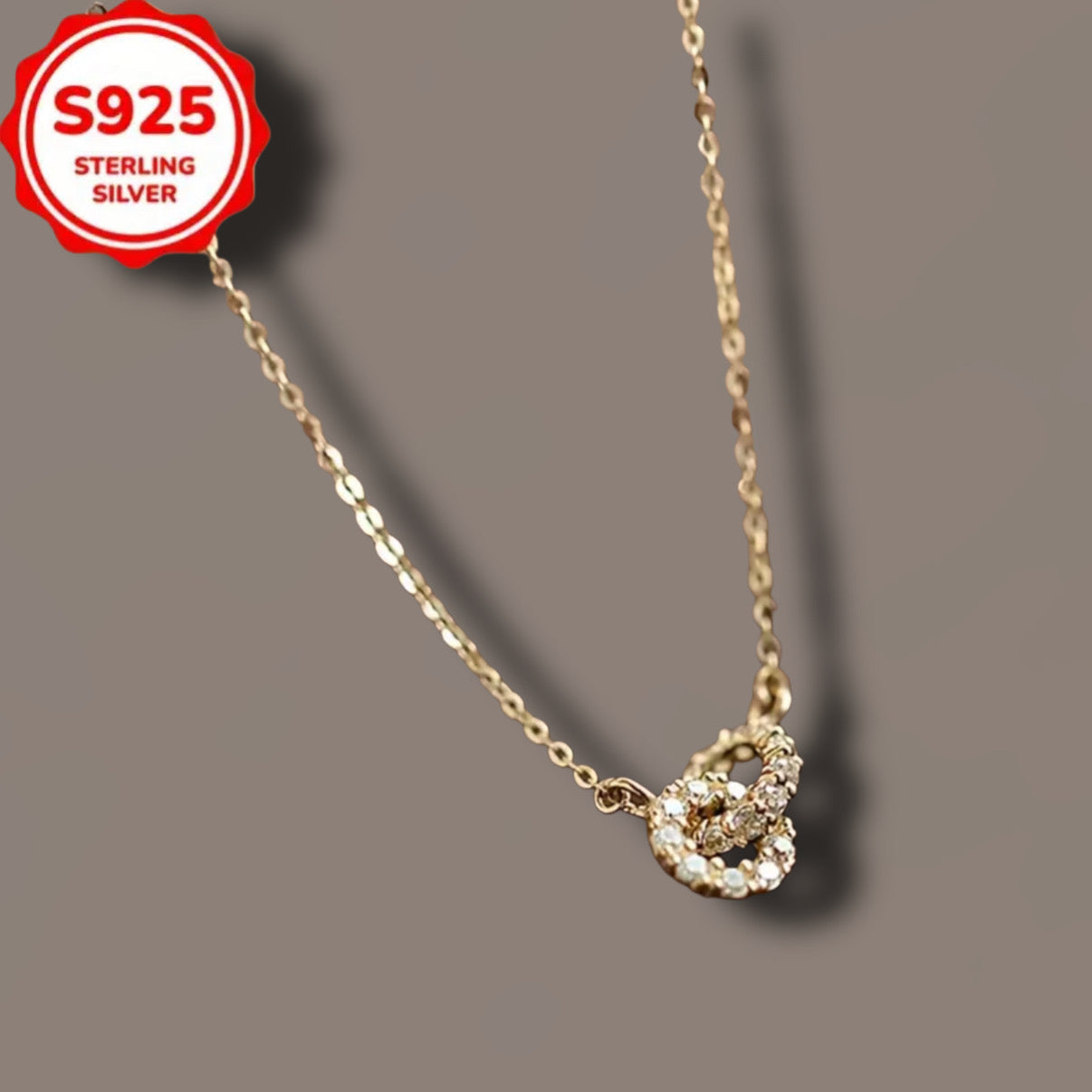 Kette „Sollenne“ - Kette mit Zirkoniasteinchen // H3