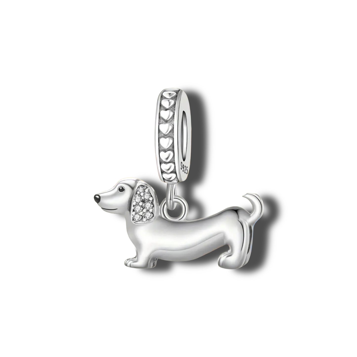Charm Dackel - S925 Sterling Silber // C5