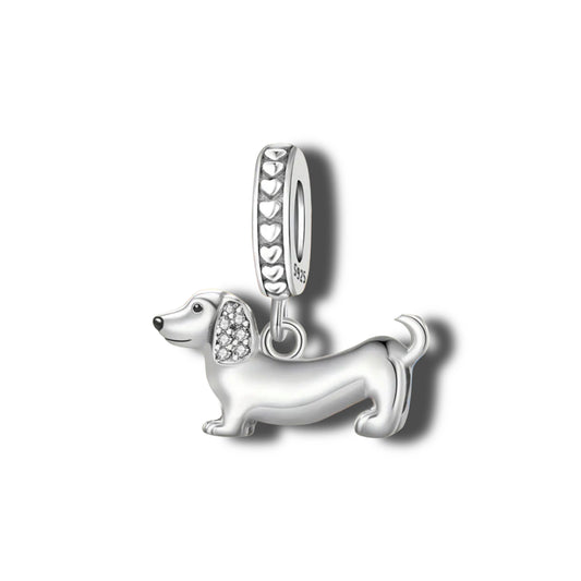Charm Dackel - S925 Sterling Silber // C5