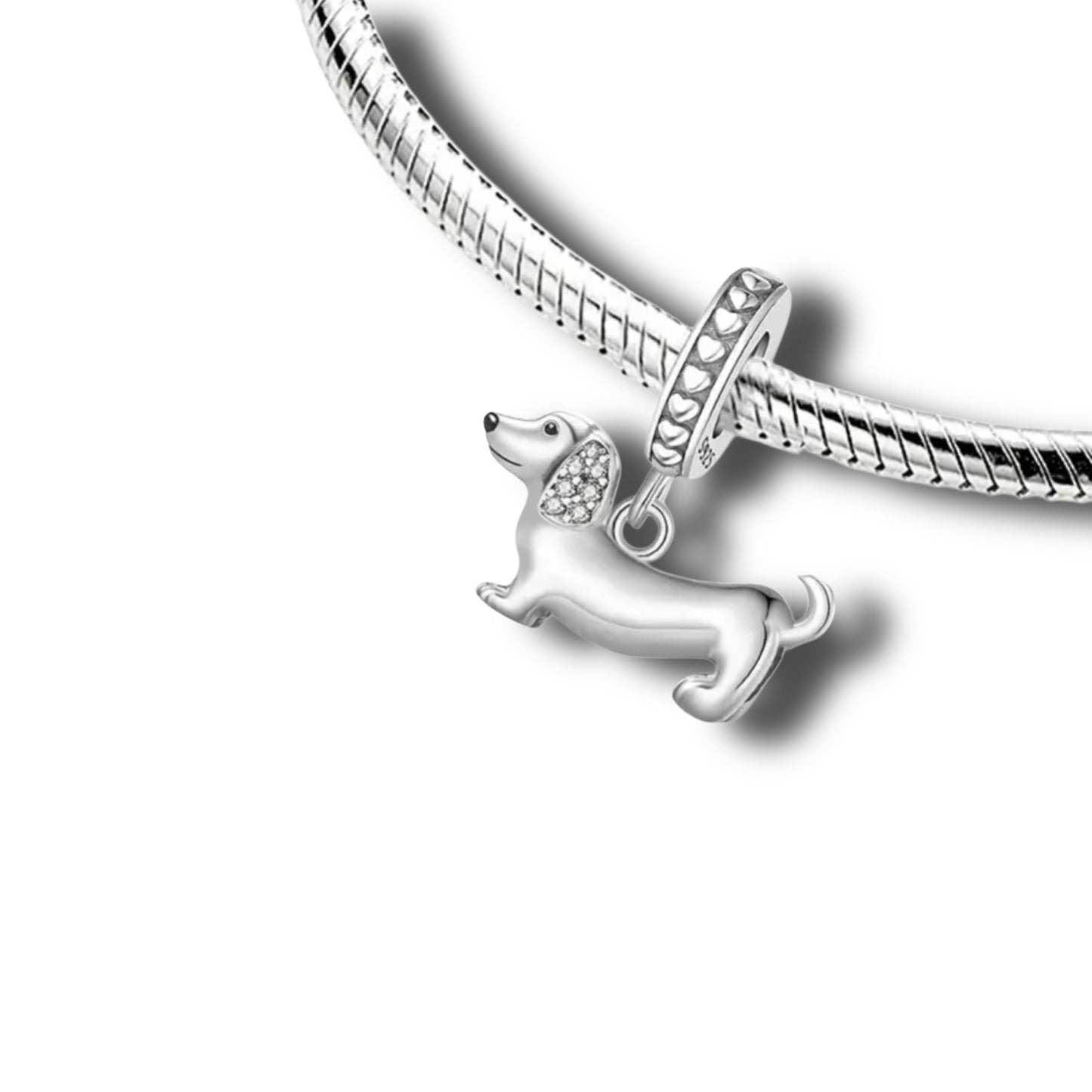 Charm Dackel - S925 Sterling Silber // C5